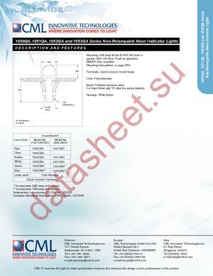 1052QA5 datasheet  